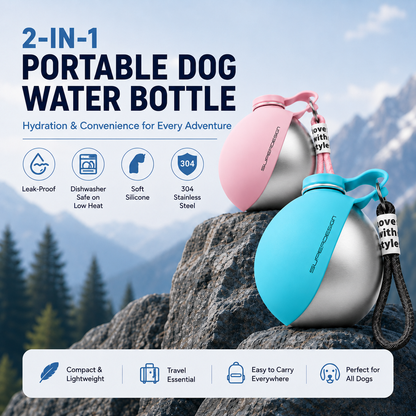 Outback Paws™ Stainless Steel Pet Bottle
